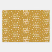 クリスマスのスピリッツ明るい妖精のライト ラッピングペーパーシート (正面)