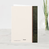 クリスマスのスピリット、サンタと馬のホリデーカード カード (裏面)