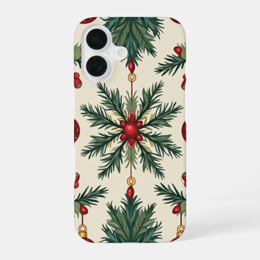クリスマスのスマホケース Apple iPhone 16 16ケース (裏面)