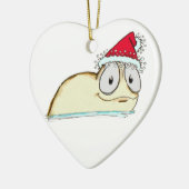 クリスマスのスラグ セラミックオーナメント (左)