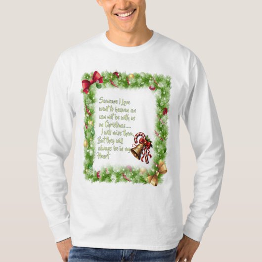 クリスマスのスローガン Tシャツ (正面)