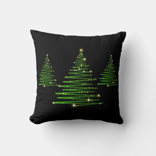 クリスマスのスローピロー - ああ、クリスマスの木 クッション (正面)