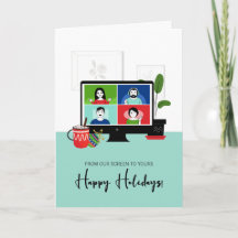 クリスマスのズームを私たちのスクリーンから君の休日