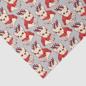 クリスマスのセーターのクリーム色のFrenchie 薄葉紙 (詳細)