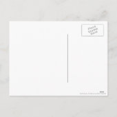 クリスマスのセーターの編み物パターン-赤 シーズンポストカード (裏面)