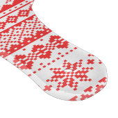 クリスマスのセーターの赤く公平な島パターンモノグラム カッティングボード (角)