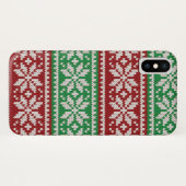 クリスマスのセーターの雪片のiPhoneの場合 Case-Mate iPhoneケース (裏面(横))