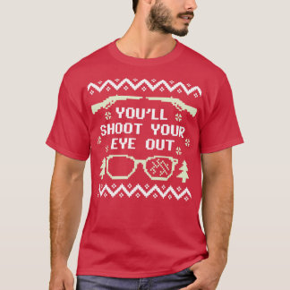 クリスマスのセーターを目の当たりにするよ Tシャツ