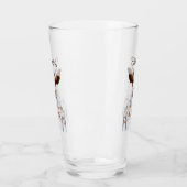 クリスマスのセーター牛は|あなたの名前を加えます タンブラーグラス (左)