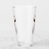 クリスマスのセーター牛は|あなたの名前を加えます タンブラーグラス (右)