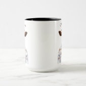 クリスマスのセーター牛は|あなたの名前を加えます マグカップ (中央)