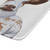 クリスマスのセーター牛 カッティングボード (角)