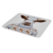 クリスマスのセーター牛 カッティングボード (角)