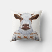 クリスマスのセーター牛 クッション (裏面)