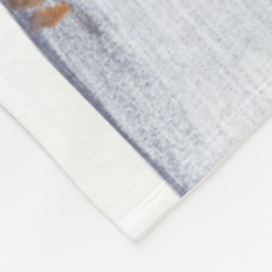 クリスマスのセーター牛 フリースブランケット (角)