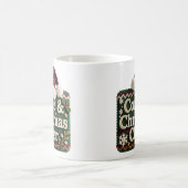 クリスマスのセーター コーヒーとクリスマス サンタの帽子 コーヒーマグカップ (中央)