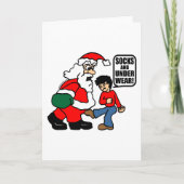 クリスマスのソックスおよび下着 シーズンカード (正面)