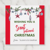 クリスマスのソープキャンドル センセーショナル フェイバータグ (裏面)