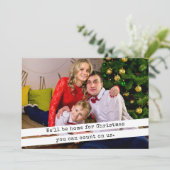 クリスマスのタイプライターの家シンプルに帰る シーズンカード (スタンド正面)