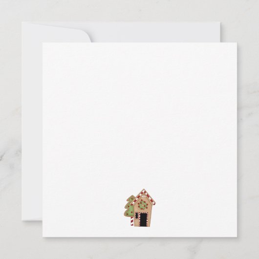 クリスマスのタイム · お菓子の家 招待状 (裏面)