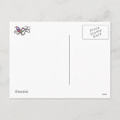 クリスマスのタコとストライプ シーズンポストカード (裏面)