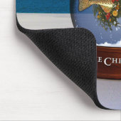 クリスマスのタラの雪の地球のマウスパッド マウスパッド (コーナー)