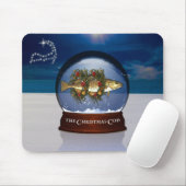 クリスマスのタラの雪の地球のマウスパッド マウスパッド (マウス)