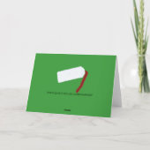 クリスマスのタンポン シーズンカード (裏面)