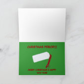 クリスマスのタンポン シーズンカード (内部)