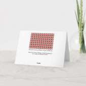 クリスマスのダイヤモンドパターン シーズンカード (裏面)