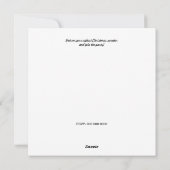 クリスマスのダサいセーターのパーティー招待状 シーズンカード (裏面)