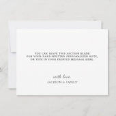 クリスマスのダサいセーターの感謝カード サンキューカード (裏面)