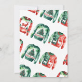 クリスマスのダサいニットパーティーの招待状 招待状 (裏面)