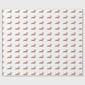 クリスマスのダックスフントのダックスフントの包装紙 ラッピングペーパー (フラット)