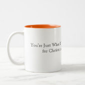 クリスマスのダックスフントのマグ ツートーンマグカップ (左)