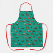 クリスマスのダックスフンド 犬 エプロン (正面)