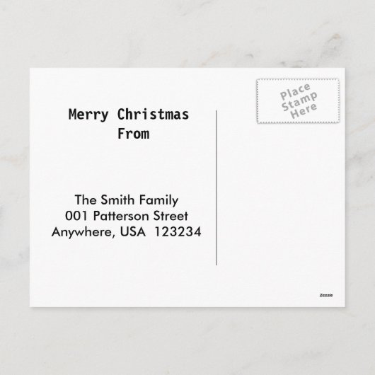 クリスマスのダルマチア人の郵便はがき シーズンポストカード (裏面)