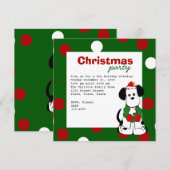 クリスマスのダルマチア人 招待状 (正面/裏面)