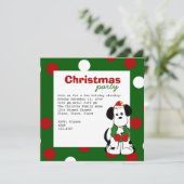 クリスマスのダルマチア人 招待状 (スタンド正面)