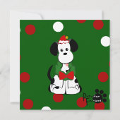 クリスマスのダルマチア人 招待状 (裏面)