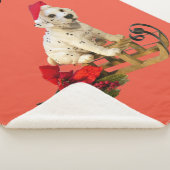 クリスマスのダルメーション毛布に名前をカスタムする。 シェルパブランケット (3/4)