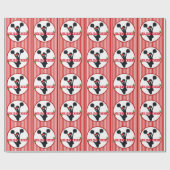 クリスマスのチアリーティングの休日の応援 ラッピングペーパー (フラット)