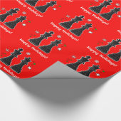 クリスマスのチェスの王そして女王 ラッピングペーパー (角)