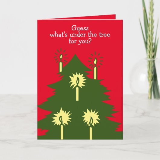 クリスマスのチェス折り紙グリーティングカード カード (正面)