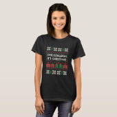 クリスマスのチキンリーおもしろクリスマス Tシャツ (正面フル)
