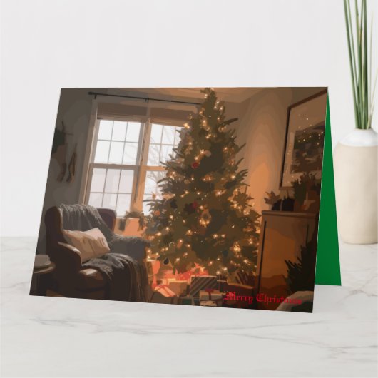 クリスマスのチャーム カード (正面)