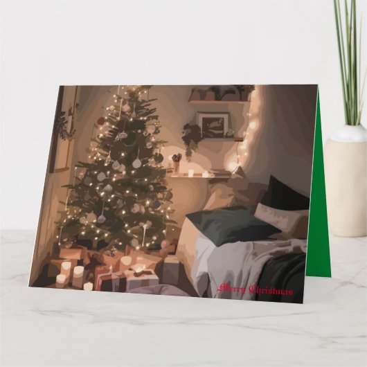 クリスマスのチャーム カード (正面)