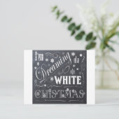 クリスマスのチョークボード シーズンポストカード (スタンド正面)