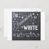 クリスマスのチョークボード シーズンポストカード (正面/裏面)