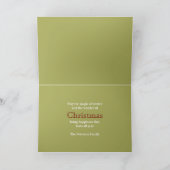 クリスマスのチョーク画 静物画 シーズンカード (内部)